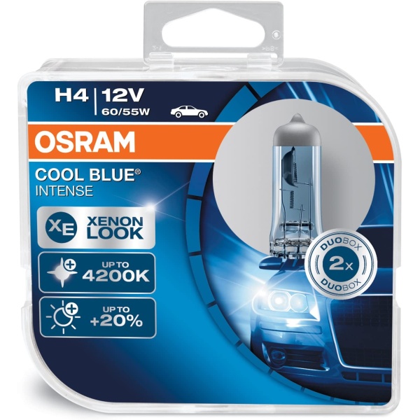 Bec Osram H4 P43T 12V 60/55W Cool Blue Intense 64193CBIHCB Set 2 Buc